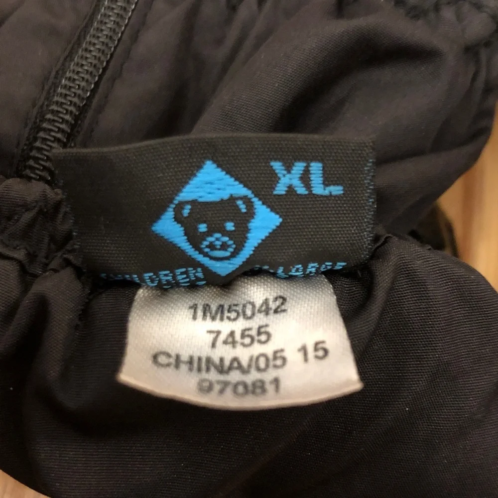 Gordini Kids Black Winter Snow Ski Mittens Size XL EUC